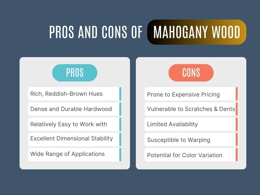 Pros and cons of mahogany wood