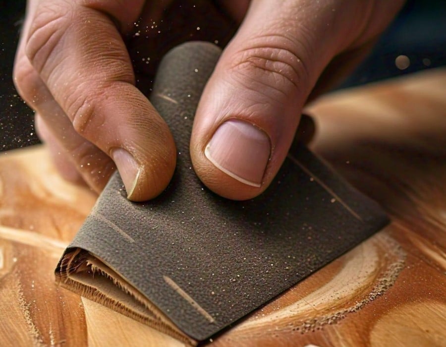 sanding of plywood